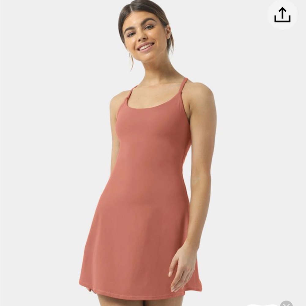 Halara tennis dress coral XXS